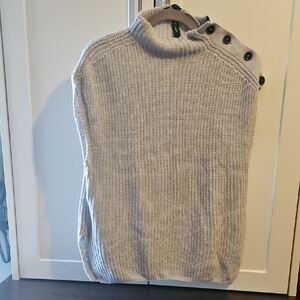 Marc Cain Gray Knit Sweater vest with Button Detail